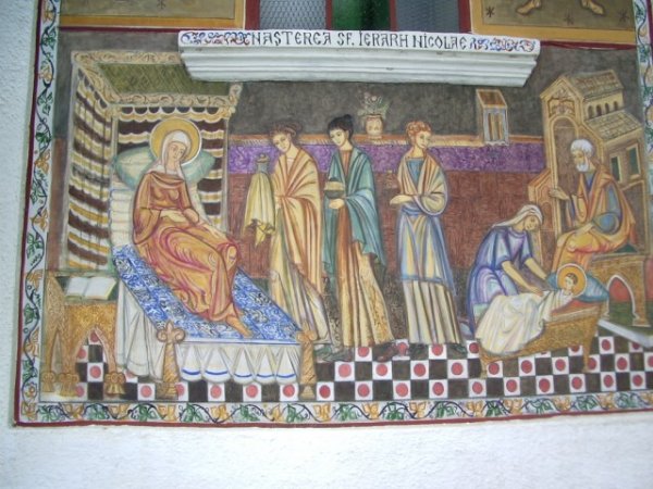 Peinture sur une église